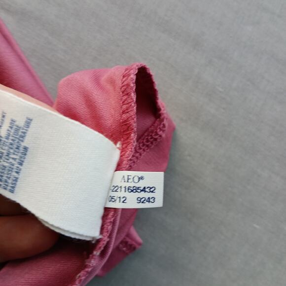 AEO Pink Bustier Lace Babydoll Dress Small removable padding adjustable straps - Picture 10 of 16